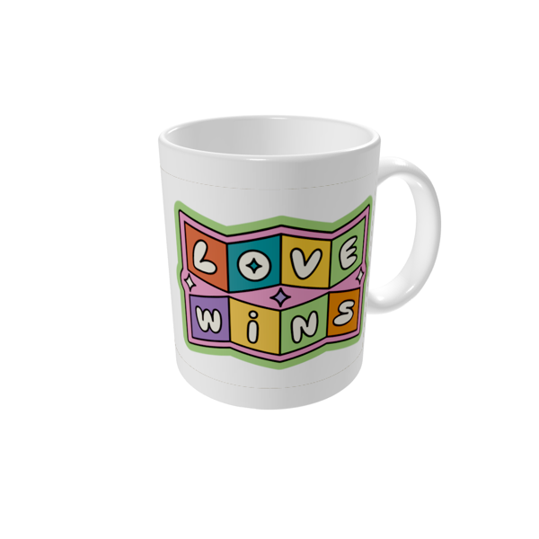 Tasse bedrucken — Love wins