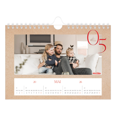 Fotokalender A5 — Ein Hauch von Rot [deckblatt]
