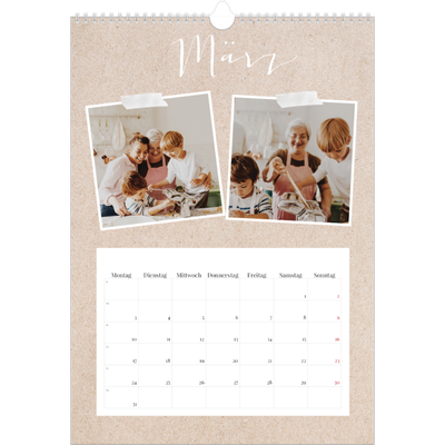 Fotokalender A4 (20 x 30 cm) — Scrapbook Kalender [Marsch]