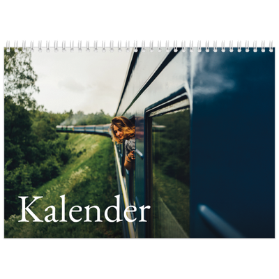 Fotokalender A4 doppelt (30 x 40 cm) — Einfacher Serif [deckblatt]