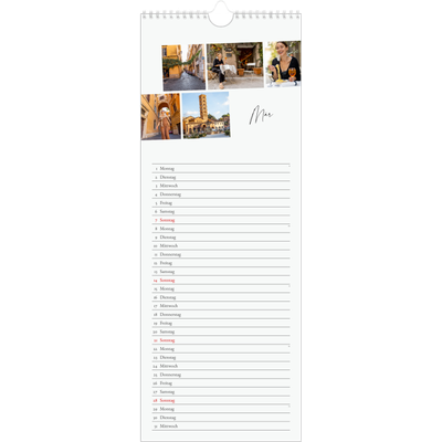 Küchenkalender  — Städtereise [Marsch]