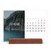Tischkalender mit Holzfuß Querformat  — Endloses Entfliehen [Januar]