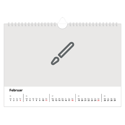 Fotokalender A4 — Gestalte deine eigenen Produkte [Februar]