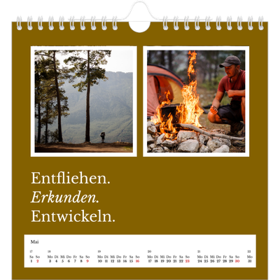 Jahreskalender Quadratisch — Redaktionelle Erde [Mai]