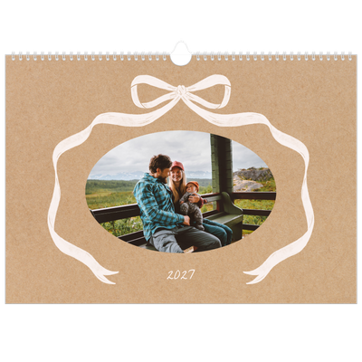 Fotokalender A3 — Kraftpapier und Schleife [deckblatt]