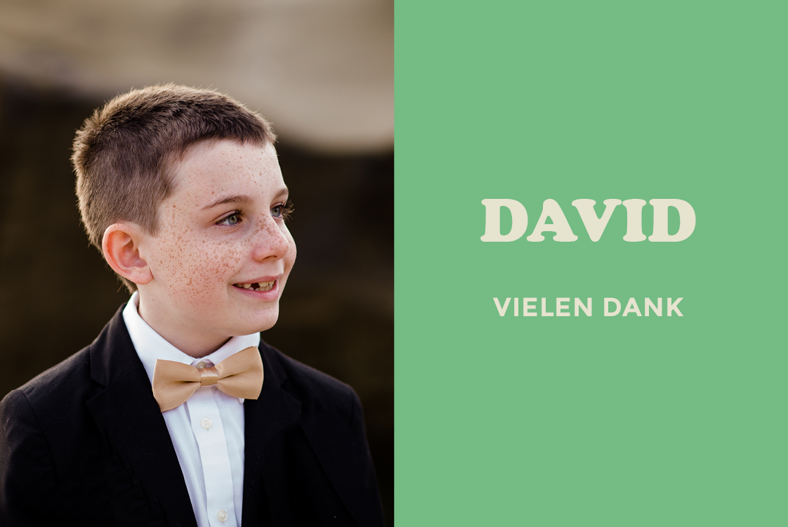 Dankeskarten — Retro Konfirmation