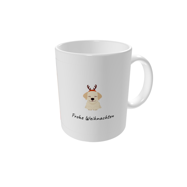 Tasse bedrucken — Weihnachtliche Hunde