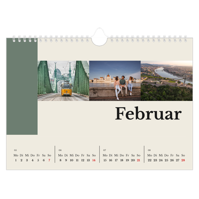 Fotokalender A4 — Sehenswürdigkeiten der Welt [Februar]