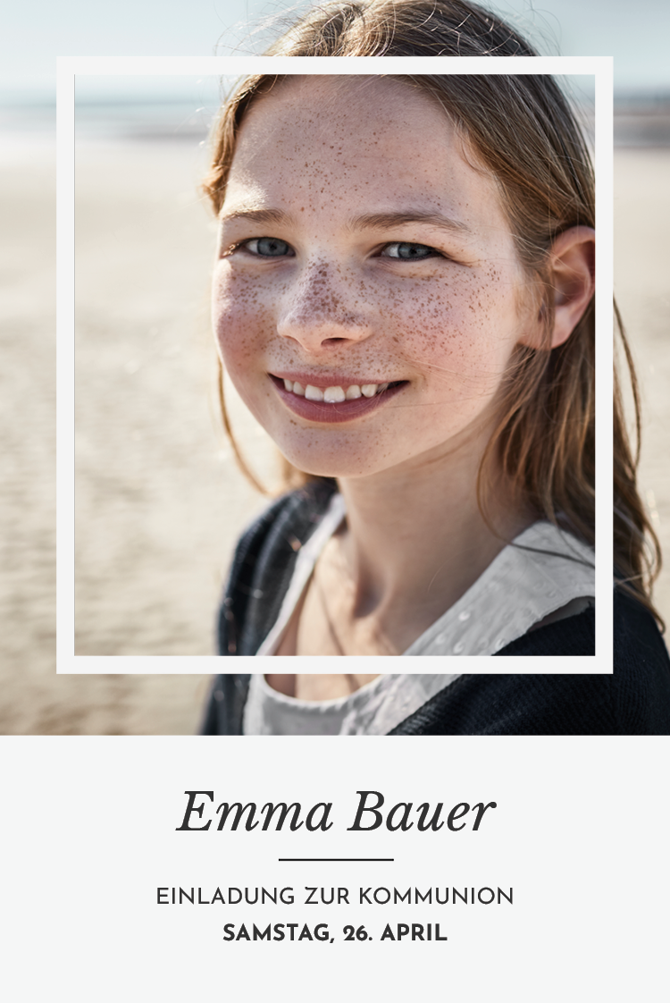 Einladungskarten — Gerahmte Komposition