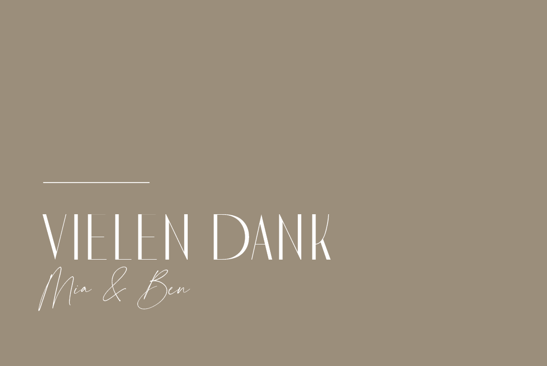 Dankeskarten — Perfect Match