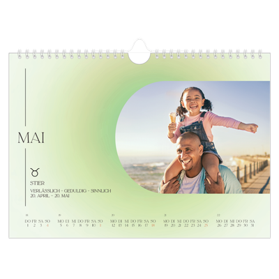 Fotokalender A4 — Astrologie Farbverlauf [deckblatt]