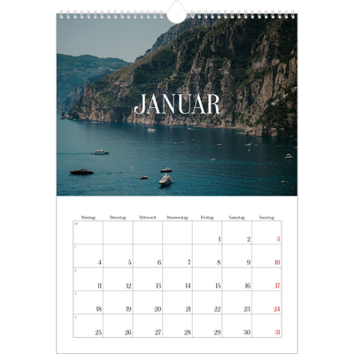 A3 Jahreskalender — Endloses Entfliehen [Januar]