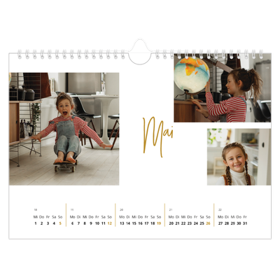 Fotokalender A4 — Goldstift [deckblatt]