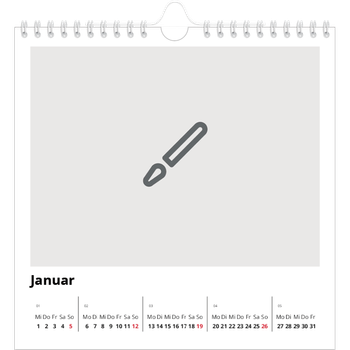 Fotokalender Quadratisch — Gestalte deine eigenen Produkte
