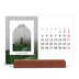 Tischkalender mit Holzfuß Querformat  — Der offene Bogen [Januar]